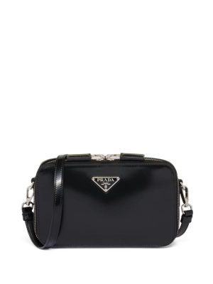 Prada small Brique brushed crossbody bag