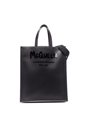 Alexander McQueen logo-print tote bag