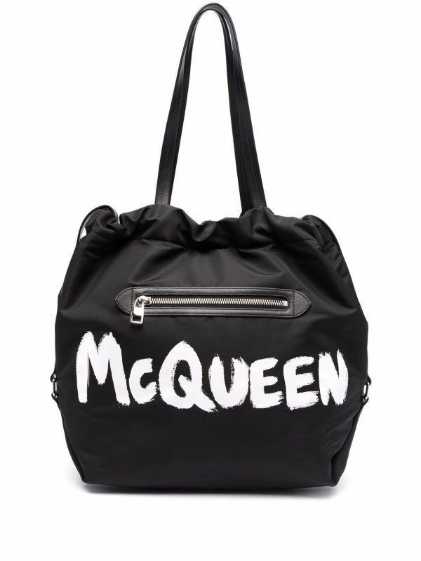 Alexander McQueen The Bundle logo tote bag