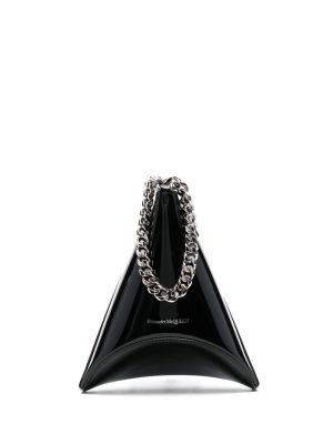 Alexander McQueen Curve leather pouch