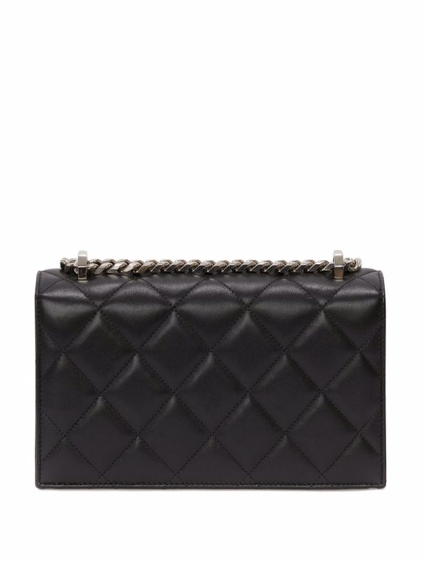 Alexander McQueen logo-print quilted crossbody bag - Image 2