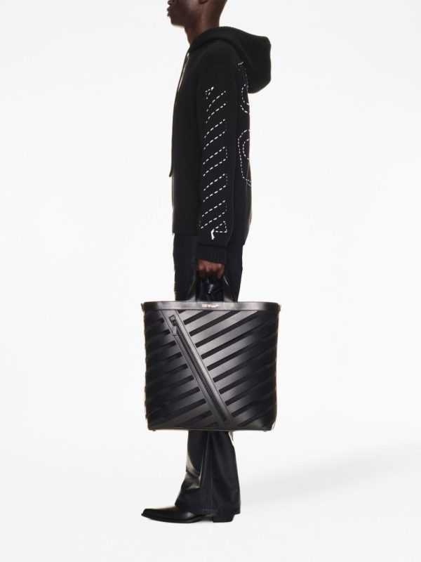 Off-White Diag cut-out leather tote bag - Image 2