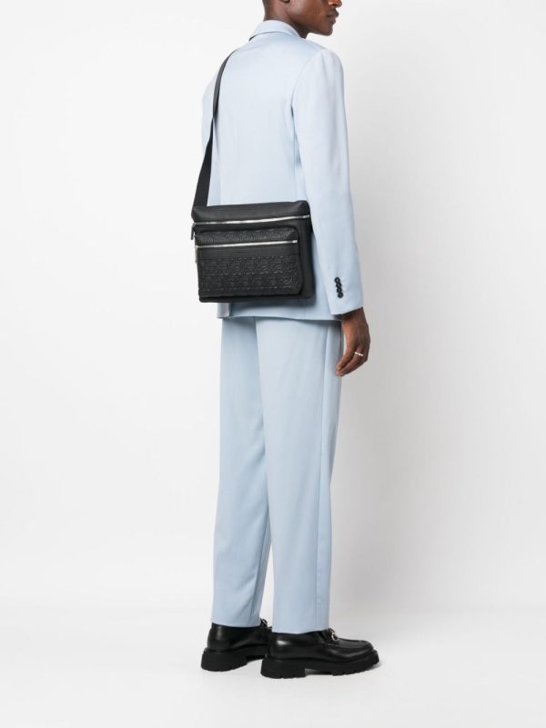Ferragamo Gancini-pattern leather crossbody bag - Image 2