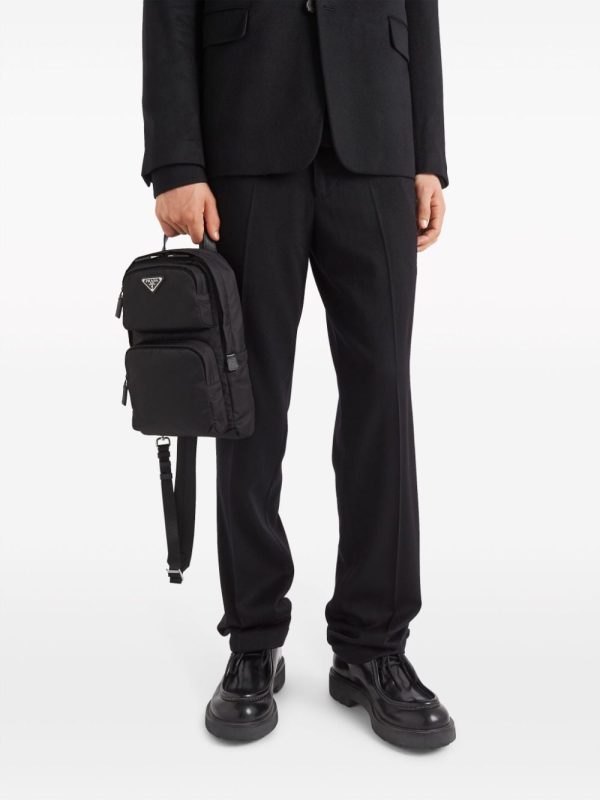 Prada enamel triangle-logo backpack - Image 2