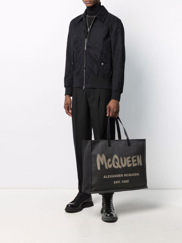 Alexander McQueen Graffiti logo tote - Image 5