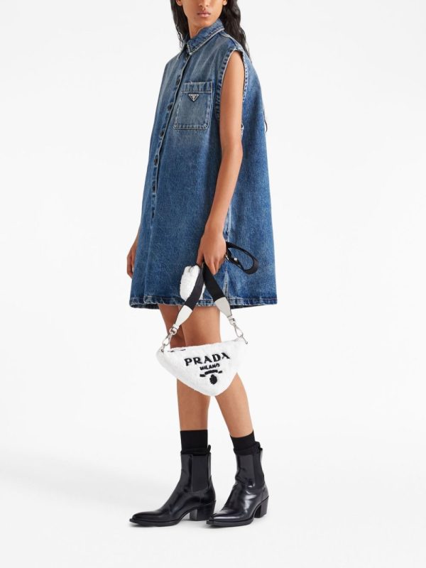 Prada Triangle terrycloth shoulder bag - Image 2