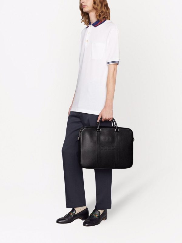 Gucci debossed-logo briefcase - Image 2