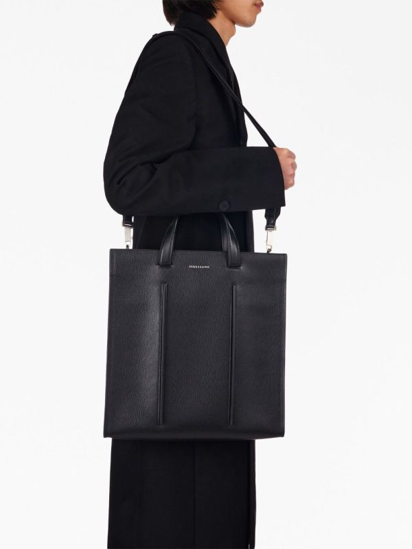 Ferragamo logo-print leather tote bag - Image 2