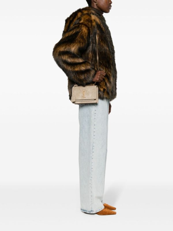 Saint Laurent small Sunset suede crossbody bag - Image 2
