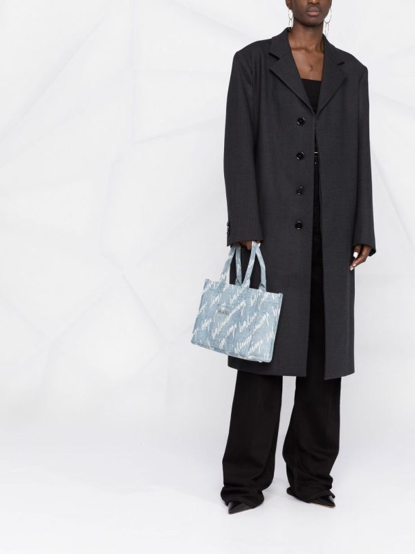 Balenciaga Hardware logo-print denim tote bag - Image 2