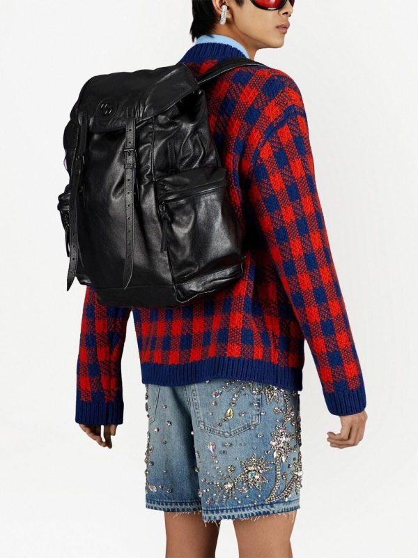Gucci Double G leather backpack - Image 2