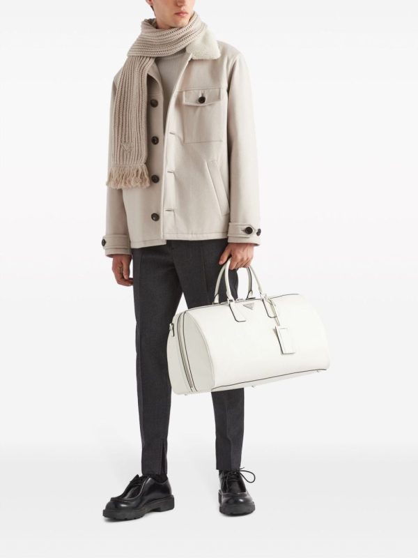 Prada triangle-logo leather bag - Image 2