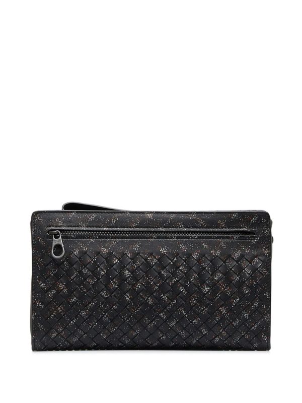 Bottega Veneta   Intrecciato-weave clutch bag - Image 2