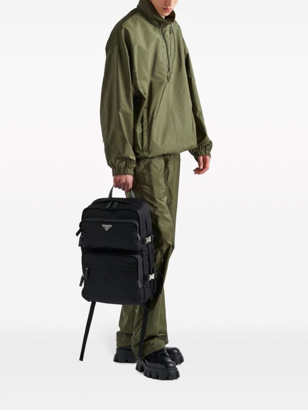 Prada Re-Nylon Saffiano leather backpack - Image 2