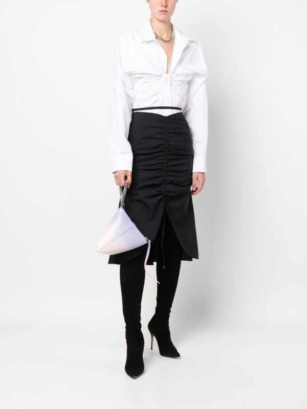 Alexander McQueen gradient-effect triangle clutch bag - Image 5