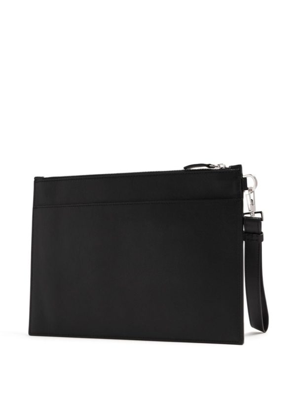 Versace Medusa-plaque leather clutch bag - Image 2