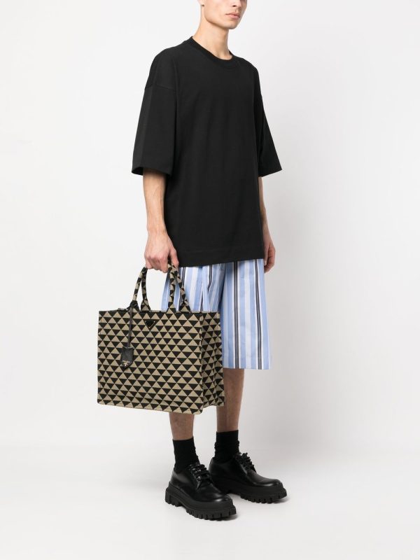 Prada large Prada Symbole embroidered handbag - Image 2