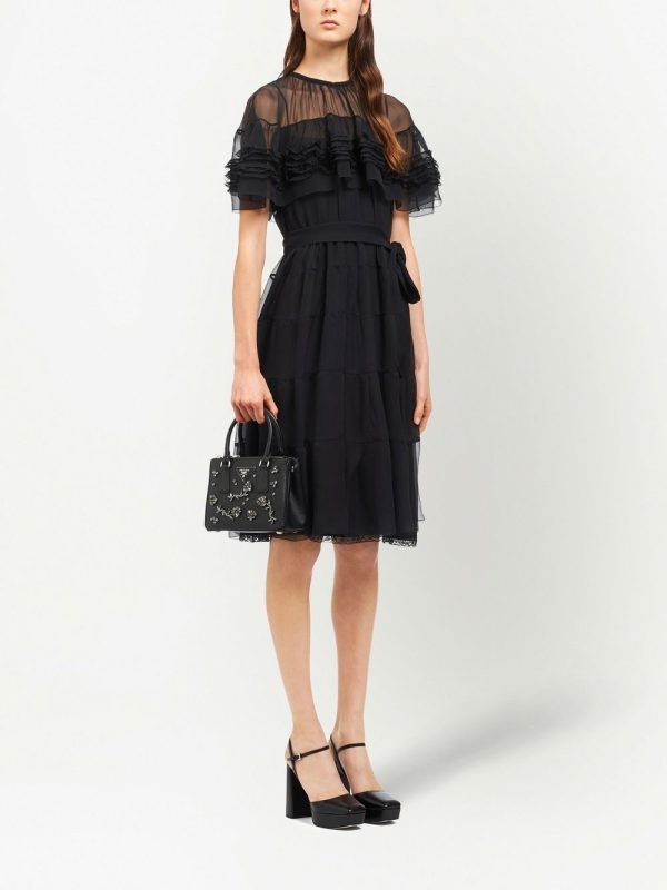 Prada Galleria crystal-embellished mini bag - Image 2