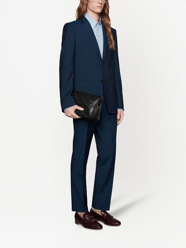 Gucci GG-embossed clutch bag - Image 2