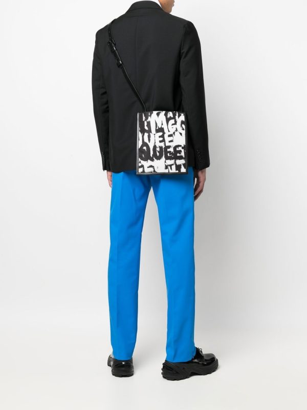 Alexander McQueen graffiti-print shoulder bag - Image 5