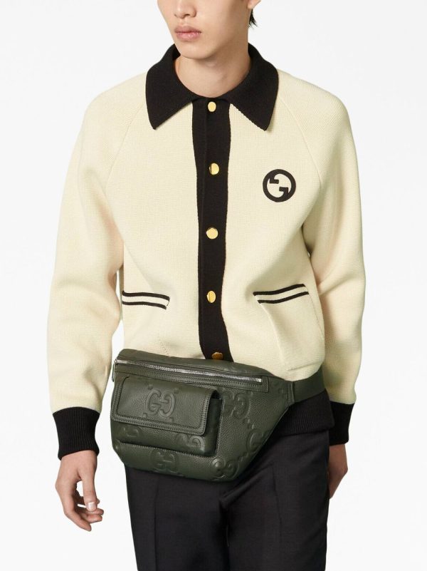 Gucci Jumbo GG monogram-embossed belt bag - Image 2