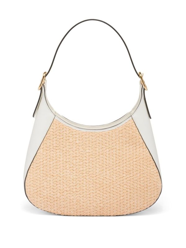 Prada triangle-logo woven shoulder bag - Image 2