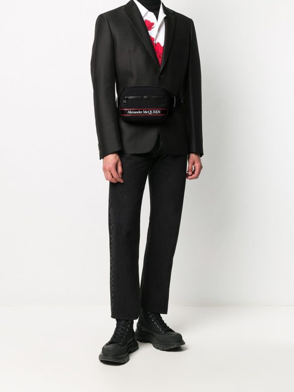 Alexander McQueen logo stripe belt bag - Image 2