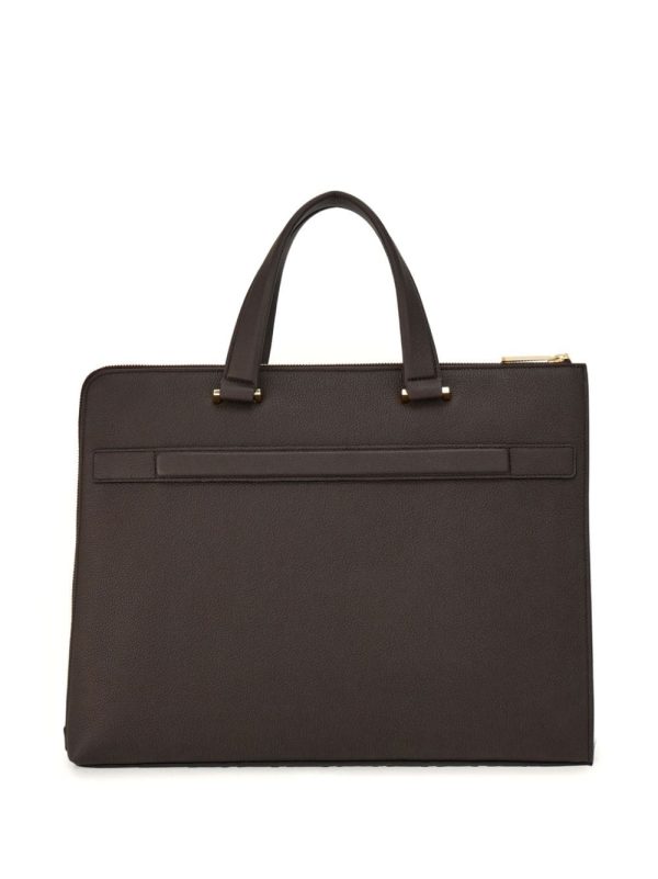 Ferragamo Gancini-print leather laptop bag - Image 2