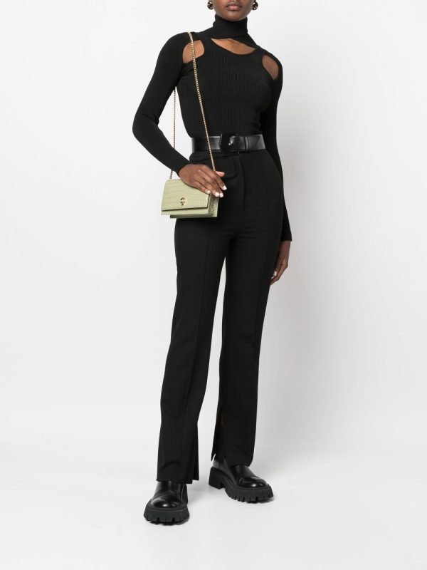 Alexander McQueen Skull crocodile-embossed shoulder bag - Image 2