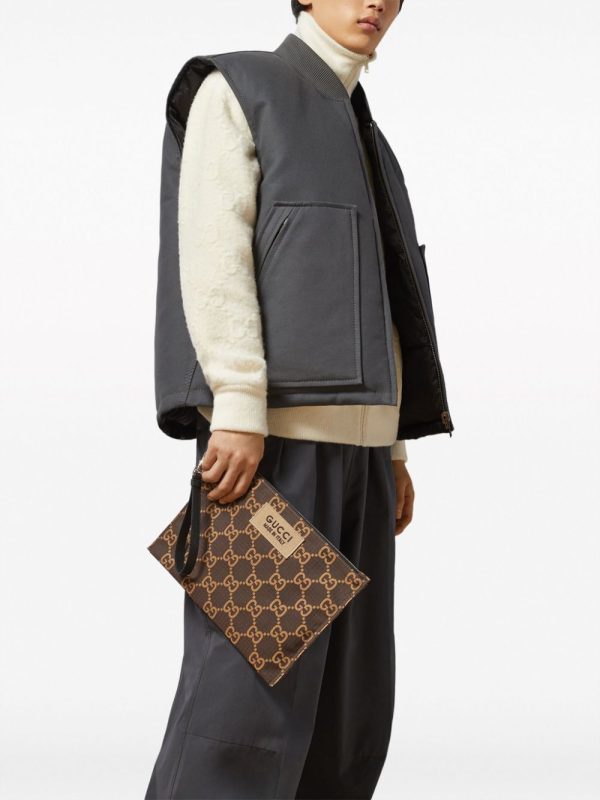 Gucci GG recycled polyester clutch - Image 2