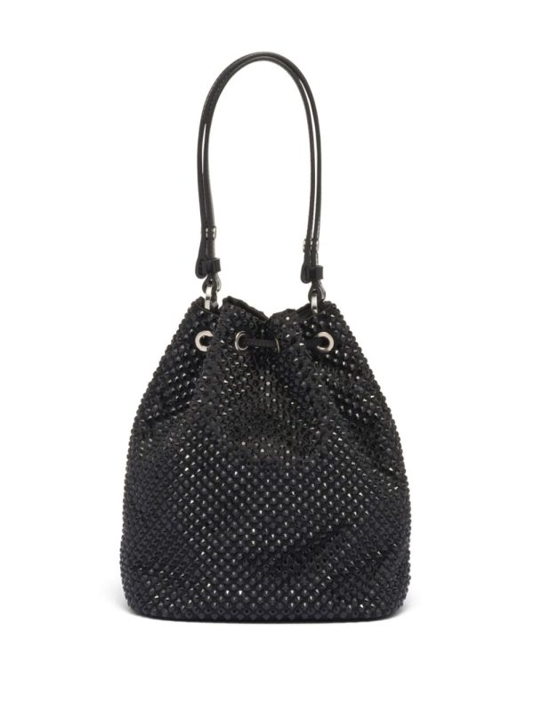 Prada crystal-embellished drawstring mini bag - Image 2