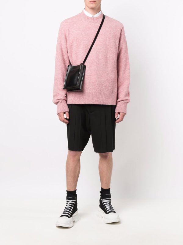 Alexander McQueen embroidered logo messenger bag - Image 5