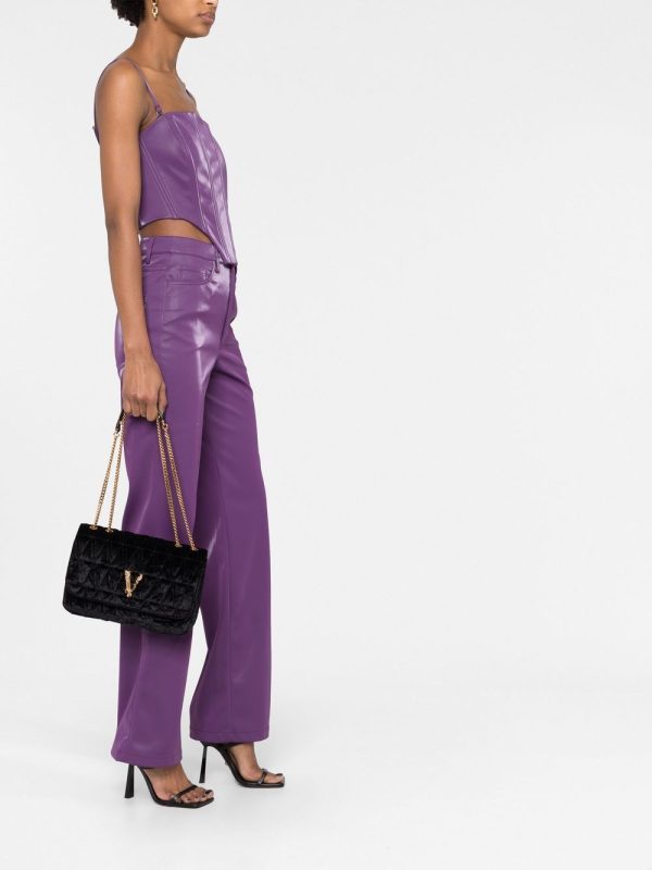 Versace Virtus velvet shoulder bag - Image 2