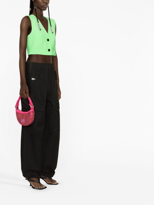 Versace Repeat crystal-embellished shoulder bag - Image 2