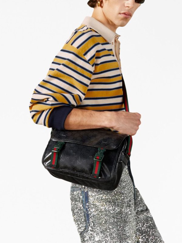 Gucci GG crystal-embellished messenger bag - Image 2