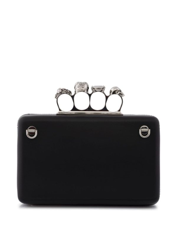 Alexander McQueen Twisted leather clutch bag - Image 2