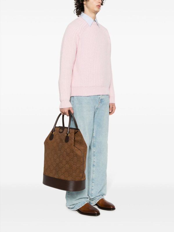 Gucci GG suede duffle bag - Image 2
