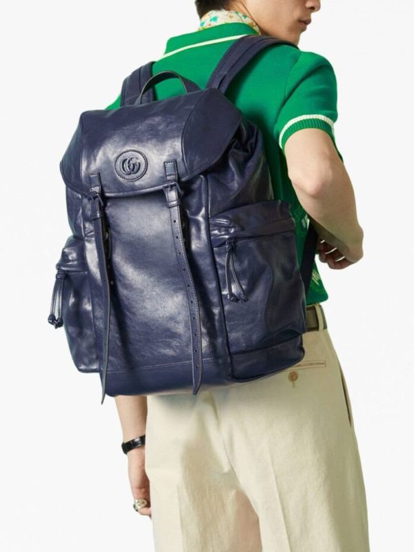 Gucci Double-G leather backpack - Image 2