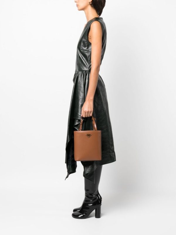 Prada triangle logo-appliqué tote bag - Image 2