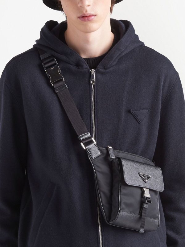 Prada recycled nylon Saffiano leather shoulder bag - Image 2