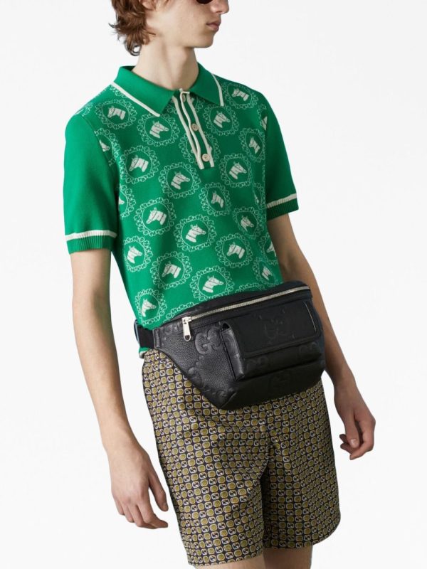Gucci Jumbo GG monogram embossed belt bag - Image 2
