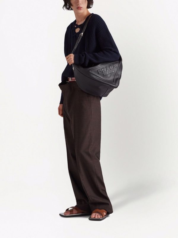 Prada leather Triangle shoulder bag - Image 2
