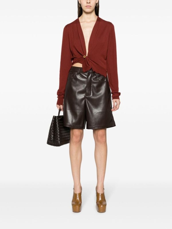 Bottega Veneta   asymmetric cropped cardigan - Image 2