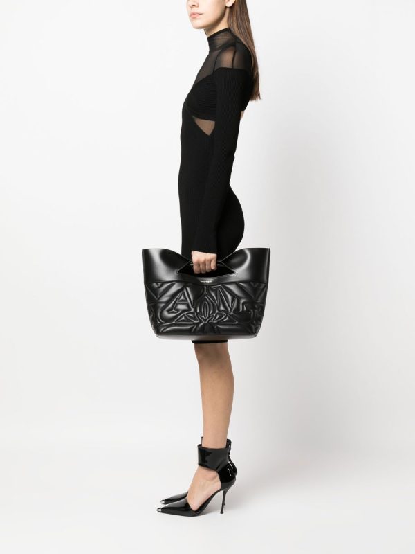 Alexander McQueen quilted leather tote bag - Image 2