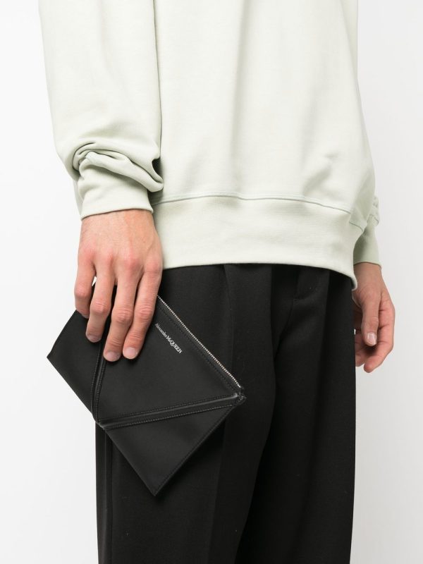 Alexander McQueen logo-print envelope clutch - Image 2