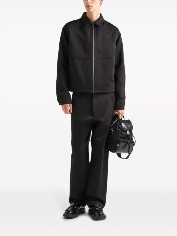 Prada triangle-logo panelled backpack - Image 2
