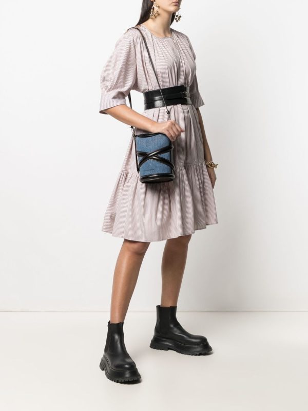 Alexander McQueen The Curve denim bucket bag - Image 2