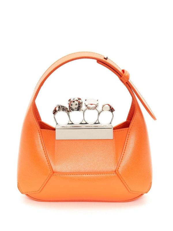 Alexander McQueen mini Jewelled Hobo leather bag - Image 2