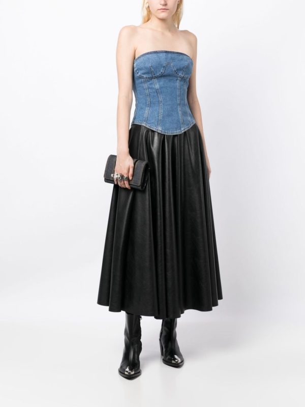 Alexander McQueen Slash denim clutch bag - Image 2
