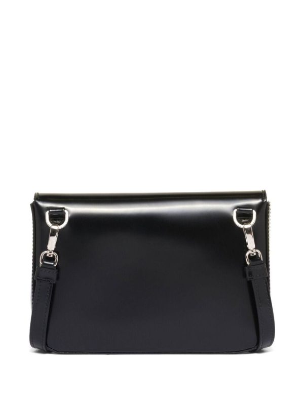 Prada logo-stamp brushed leather bag - Image 2